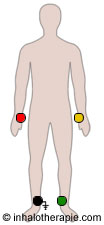 Positions des électrodes - dérivations périphérique